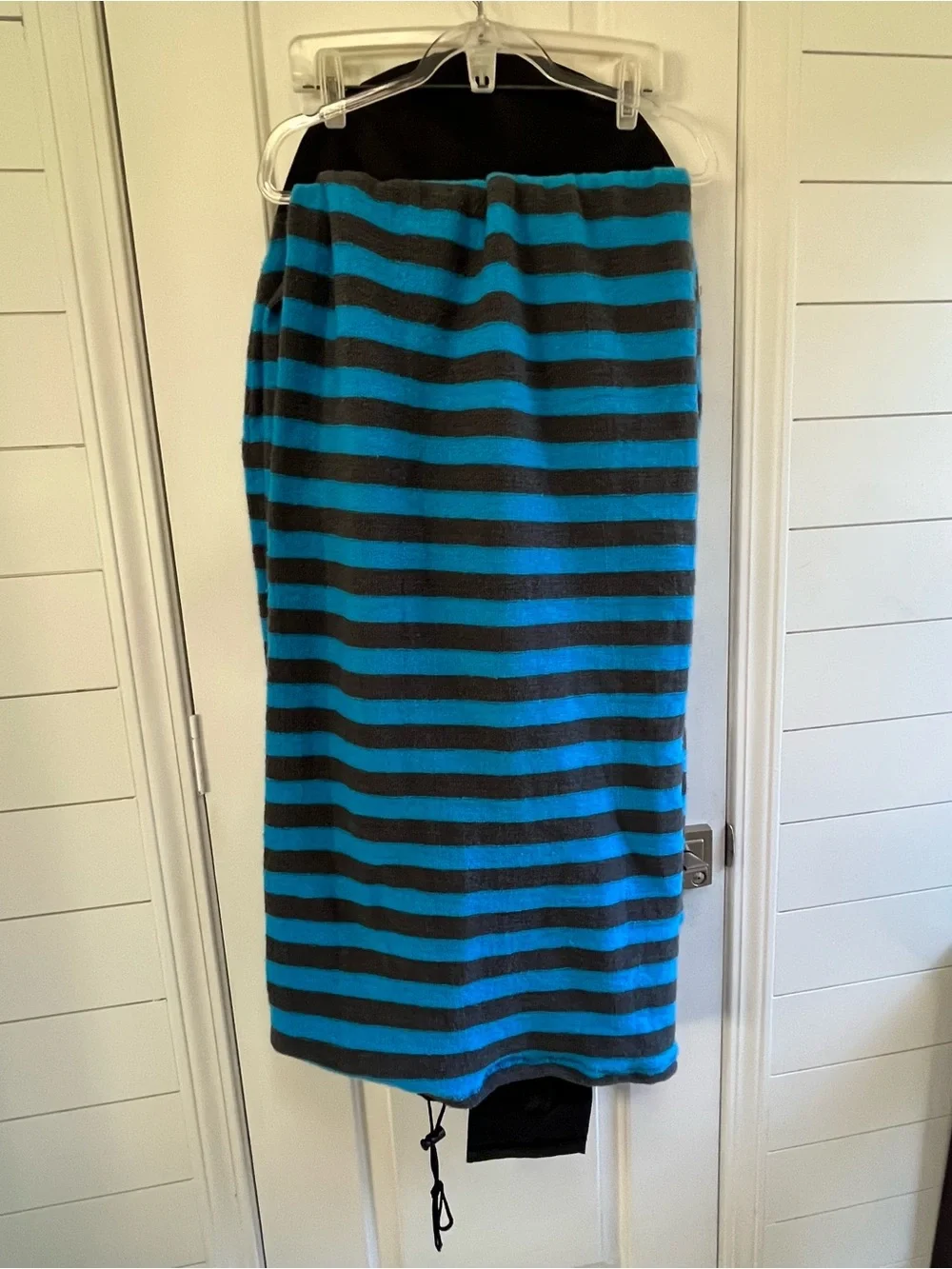 🏄‍♂️Ho Stevie! Surfboard Sock Cover- Blue & Gray Striped 9'0